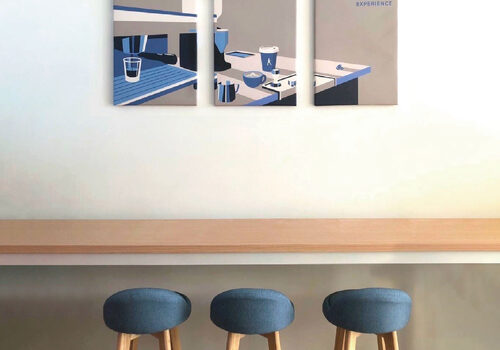 漫步藍咖啡 Ramble cafe 品牌形象