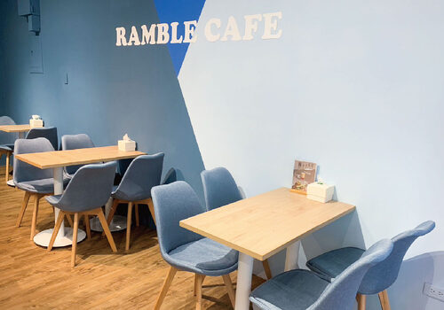 漫步藍咖啡 Ramble cafe 品牌形象