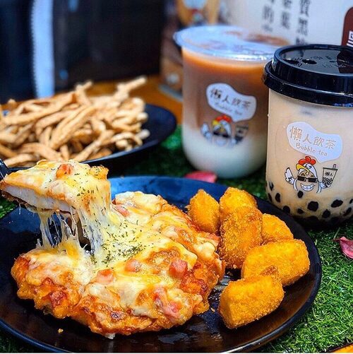 懶人披薩 雞排&飲茶 產品介紹