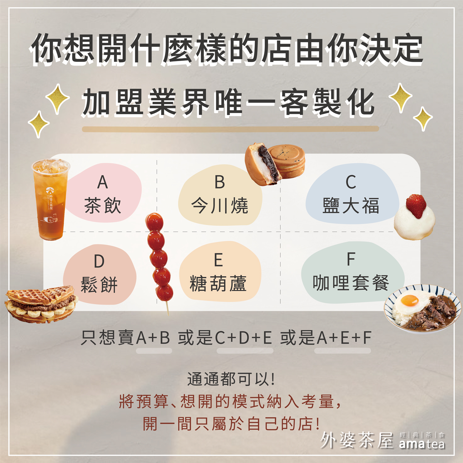 外婆的茶屋，加盟費用及加盟條件總整理