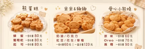 米米&娜娜小熊燒 產品介紹