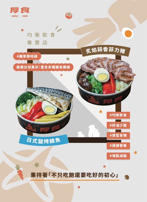 厚食均衡飲食專賣店 品牌形象