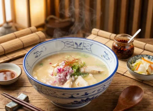 老福家常牛肉麵 雞白湯拉麵